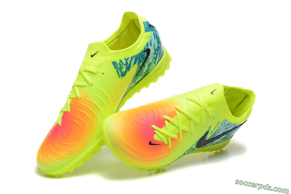 Nike Phantom GX 2 Elite TF Low-Tops Football Shoes - Yellow/Green/Black 6
