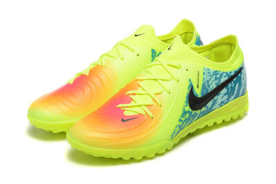 Nike Phantom GX 2 Elite TF Low-Tops Football Shoes - Yellow/Green/Black