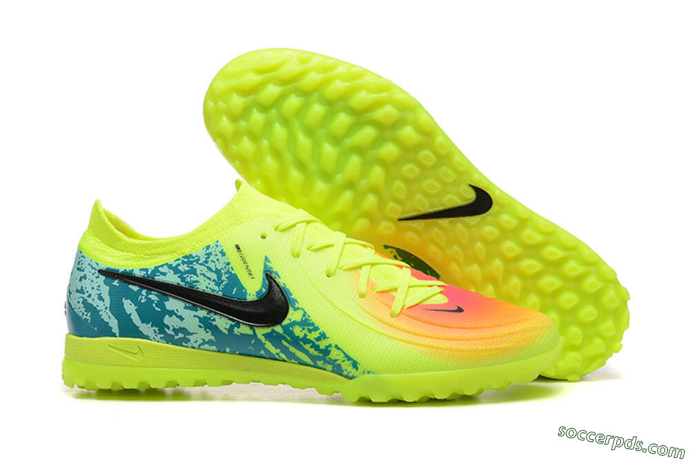 Nike Phantom GX 2 Elite TF Low-Tops Football Shoes - Yellow/Green/Black 1