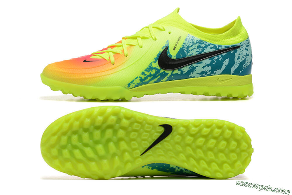 Nike Phantom GX 2 Elite TF Low-Tops Football Shoes - Yellow/Green/Black 0