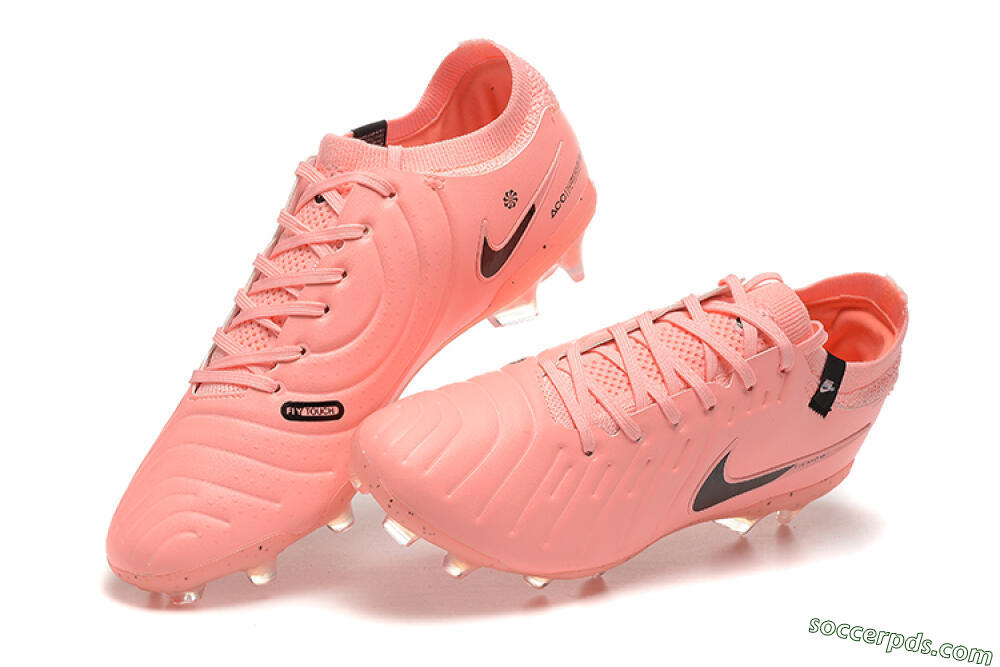Nike Tiempo Legend 10 Elite FG Low-Tops Football Boots - Pink/Black 6