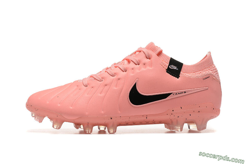 Nike Tiempo Legend 10 Elite FG Low-Tops Football Boots - Pink/Black 2