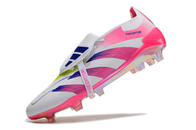 Adidas Predator Accuracy+ Laceless FG Low-Tops Football Boots - White/Pink/Purple