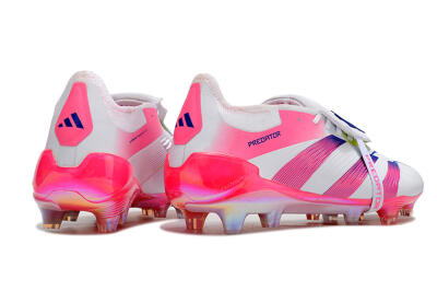 Adidas Predator Accuracy+ Laceless FG Low-Tops Football Boots - White/Pink/Purple