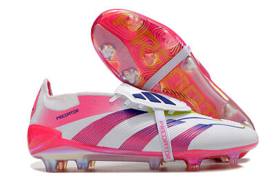 Adidas Predator Accuracy+ Laceless FG Low-Tops Football Boots - White/Pink/Purple