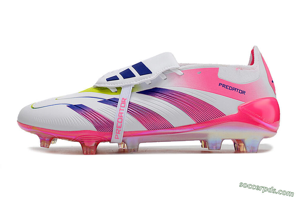 Adidas Predator Accuracy+ Laceless FG Low-Tops Football Boots - White/Pink/Purple 2