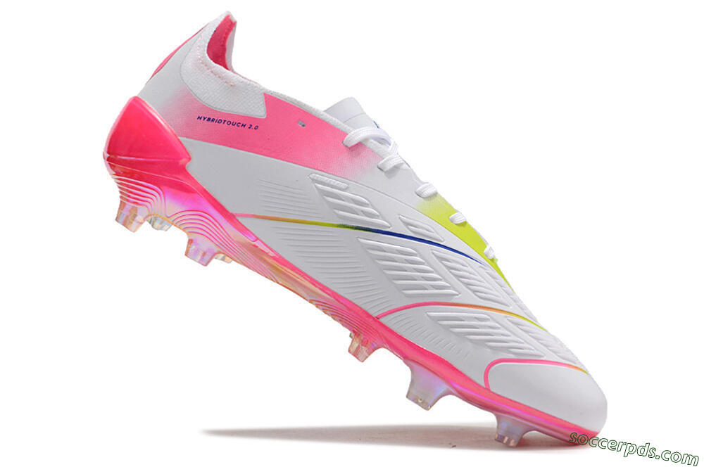 Adidas Predator Accuracy Elite FG Low-Tops Football Boots - White/Pink/Purple 4