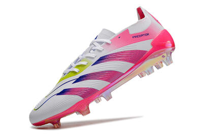 Adidas Predator Accuracy Elite FG Low-Tops Football Boots - White/Pink/Purple