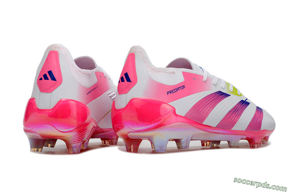 Adidas Predator Accuracy Elite FG Low-Tops Football Boots - White/Pink/Purple 6