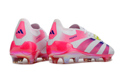 Adidas Predator Accuracy Elite FG Low-Tops Football Boots - White/Pink/Purple