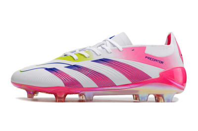 Adidas Predator Accuracy Elite FG Low-Tops Football Boots - White/Pink/Purple