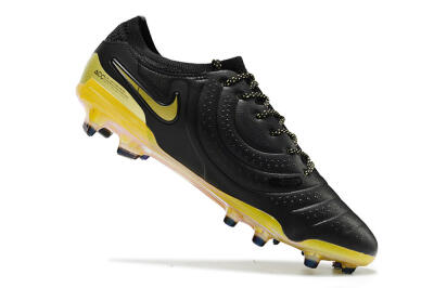 Nike Tiempo Legend 10 Elite FG Low-Tops Football Boots - Black/Gold