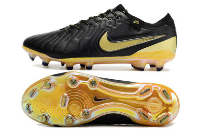 Nike Tiempo Legend 10 Elite FG Low-Tops Football Boots - Black/Gold