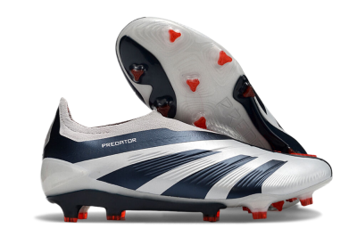 Adidas Predator Accuracy+ Laceless FG Low-Tops Football Boots - Silver/Blue/Red