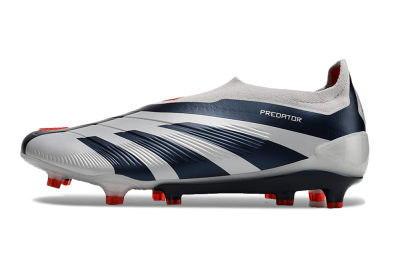Adidas Predator Accuracy+ Laceless FG Low-Tops Football Boots - Silver/Blue/Red