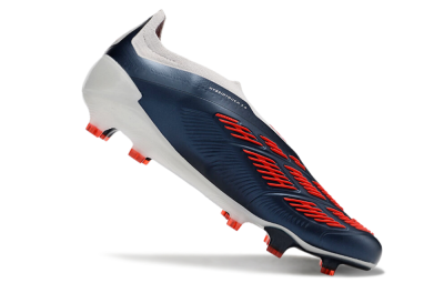 Adidas Predator Accuracy+ Laceless FG Low-Tops Football Boots - Silver/Blue/Red