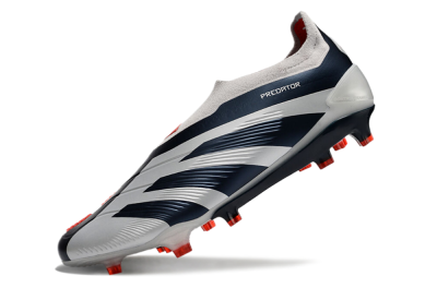 Adidas Predator Accuracy+ Laceless FG Low-Tops Football Boots - Silver/Blue/Red