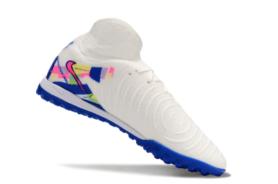 Nike Phantom GX 2 Luna Elite TF High-Tops Football Shoes - White/Blue/Pink
