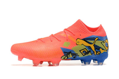 Puma Future Ultimate FG Low-Tops Football Boots - Red/Blue/Yellow