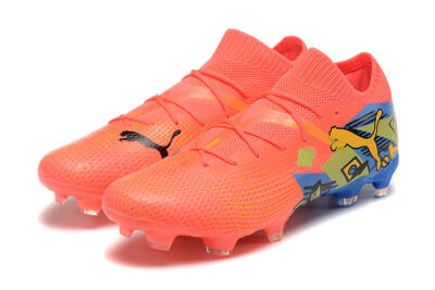 Puma Future Ultimate FG Low-Tops Football Boots - Red/Blue/Yellow