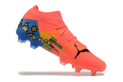 Puma Future Ultimate FG Low-Tops Football Boots - Red/Blue/Yellow