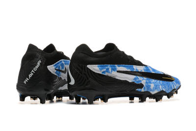 Nike Phantom GX Elite FG Low-Tops Football Boots - Blue/Grey/Black/Gold