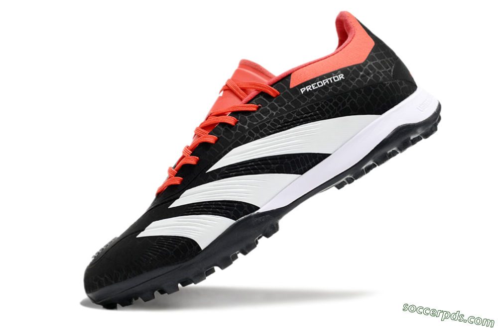 Adidas Predator 24 Elite TF Low-Tops Football Shoes - Black/White/Red 5