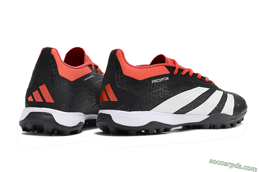Adidas Predator 24 Elite TF Low-Tops Football Shoes - Black/White/Red 6