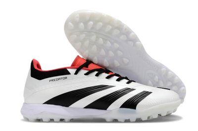 Adidas Predator 24 Elite TF Low-Tops Football Shoes - White/Black/Red
