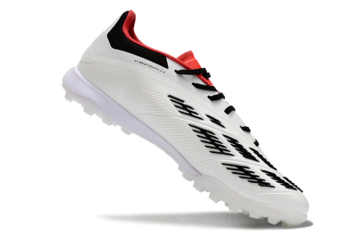 Adidas Predator 24 Elite TF Low-Tops Football Shoes - White/Black/Red