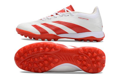 Adidas Predator 24 Elite TF Low-Tops Football Shoes - Beige/Red/White