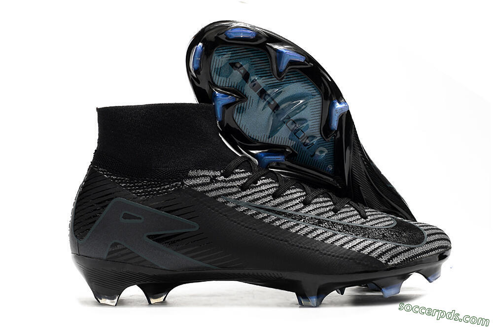Nike Air Zoom Mercurial Superfly 10 Elite FG High-Tops Football Boots - Black/Jade/Blue 1