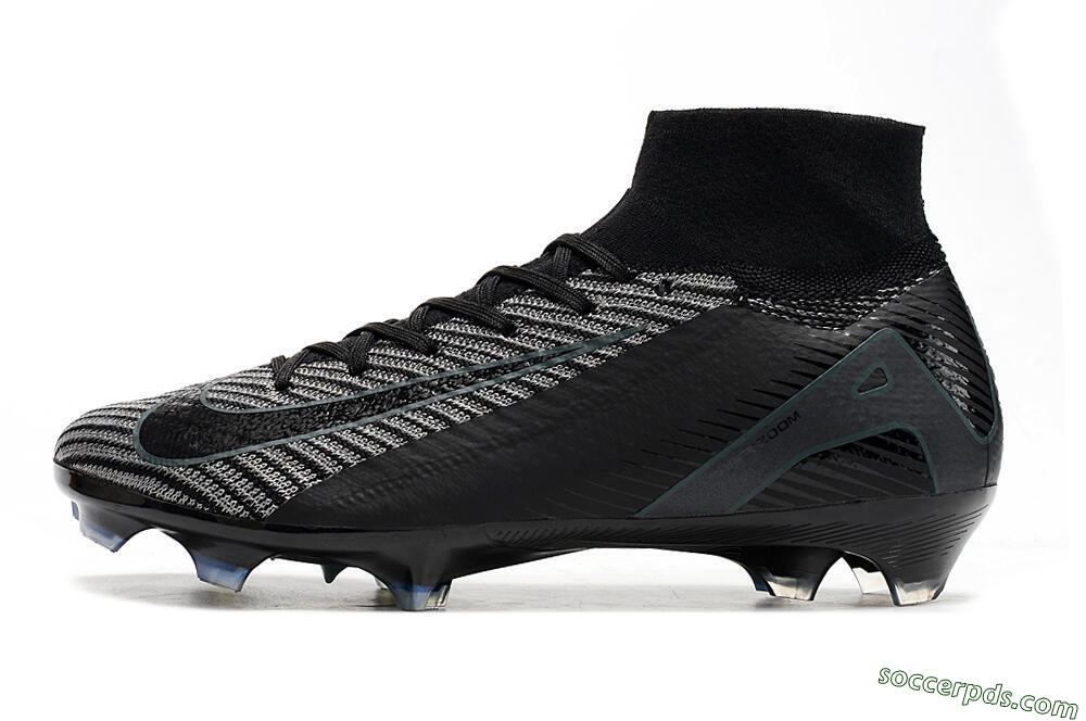 Nike Air Zoom Mercurial Superfly 10 Elite FG High-Tops Football Boots - Black/Jade/Blue 2