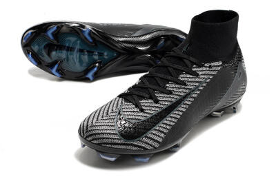 Nike Air Zoom Mercurial Superfly 10 Elite FG High-Tops Football Boots - Black/Jade/Blue
