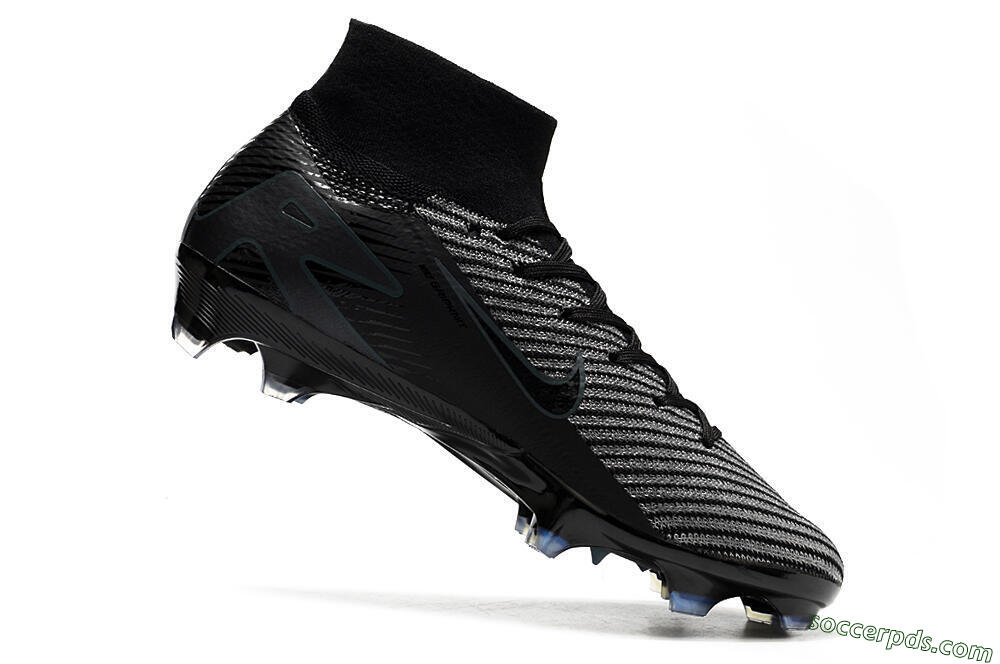 Nike Air Zoom Mercurial Superfly 10 Elite FG High-Tops Football Boots - Black/Jade/Blue 4