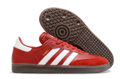 Adidas Samba Messi Indoor TF Low-Tops Football Shoes - Red/White/Brown
