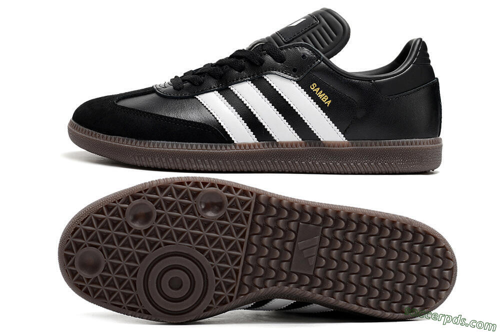 Adidas Samba Messi Indoor TF Low-Tops Football Shoes - Black/White/Brown 0