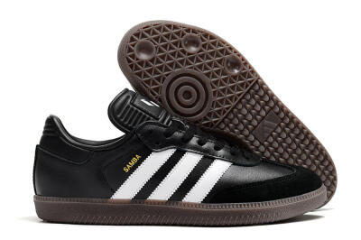 Adidas Samba Messi Indoor TF Low-Tops Football Shoes - Black/White/Brown