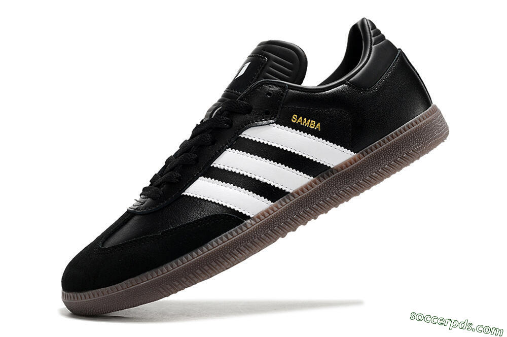 Adidas Samba Messi Indoor TF Low-Tops Football Shoes - Black/White/Brown 5