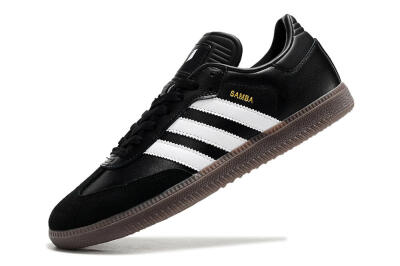 Adidas Samba Messi Indoor TF Low-Tops Football Shoes - Black/White/Brown