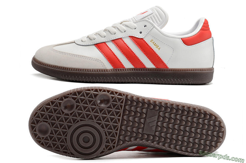 Adidas Samba Messi Indoor TF Low-Tops Football Shoes - Grey/White/Red 0