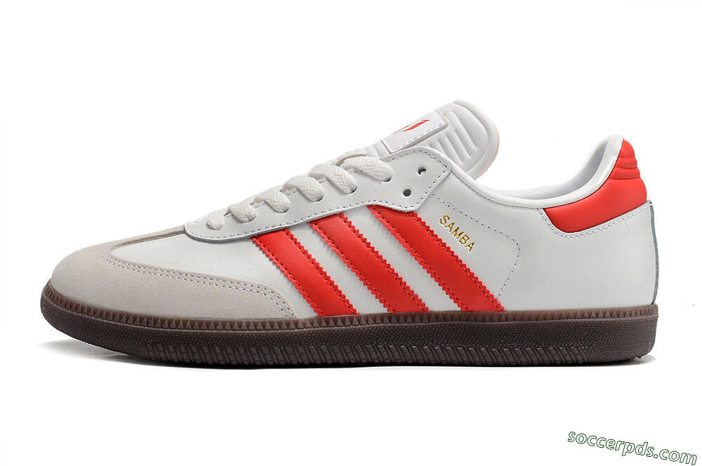 Adidas Samba Messi Indoor TF Low-Tops Football Shoes - Grey/White/Red 2