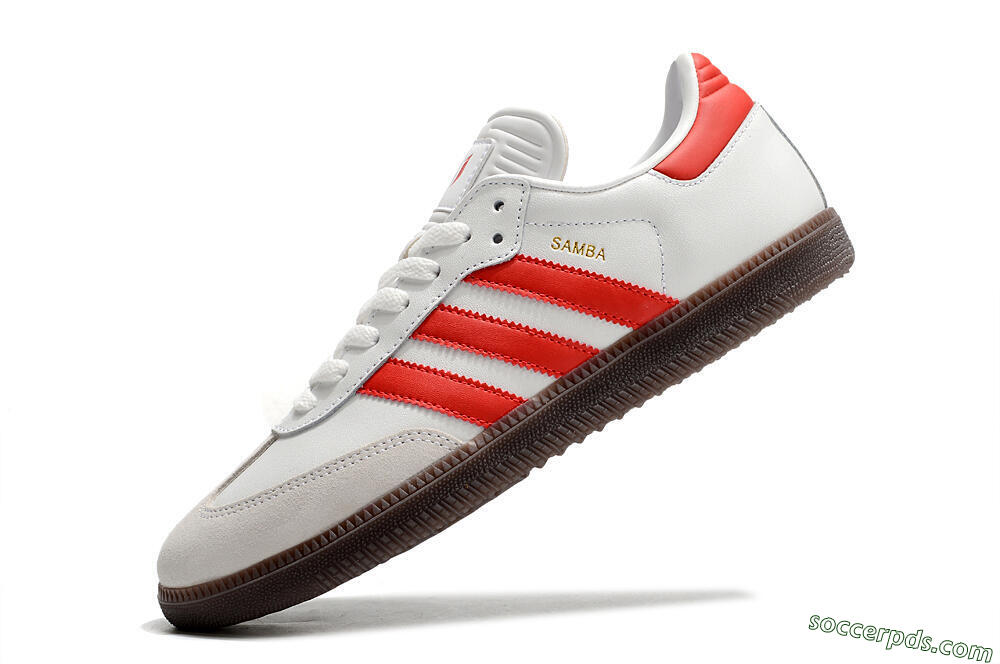 Adidas Samba Messi Indoor TF Low-Tops Football Shoes - Grey/White/Red 5