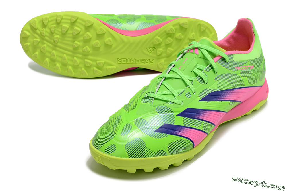 Adidas Predator 24 Elite TF Low-Tops Football Shoes - Yellow/Purple/Pink 3