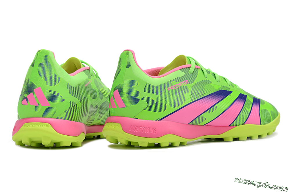 Adidas Predator 24 Elite TF Low-Tops Football Shoes - Yellow/Purple/Pink 6