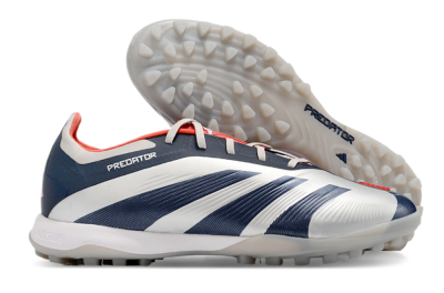 Adidas Predator 24 Elite TF Low-Tops Football Shoes - White/Blue/Red