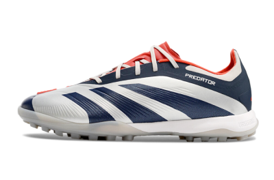 Adidas Predator 24 Elite TF Low-Tops Football Shoes - White/Blue/Red