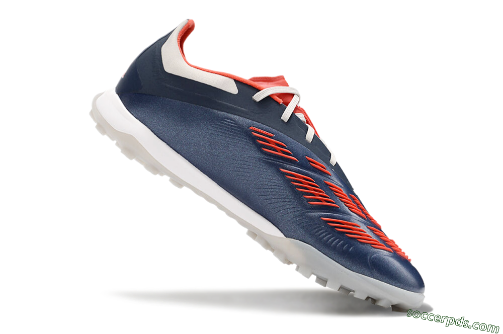 Adidas Predator 24 Elite TF Low-Tops Football Shoes - White/Blue/Red 4