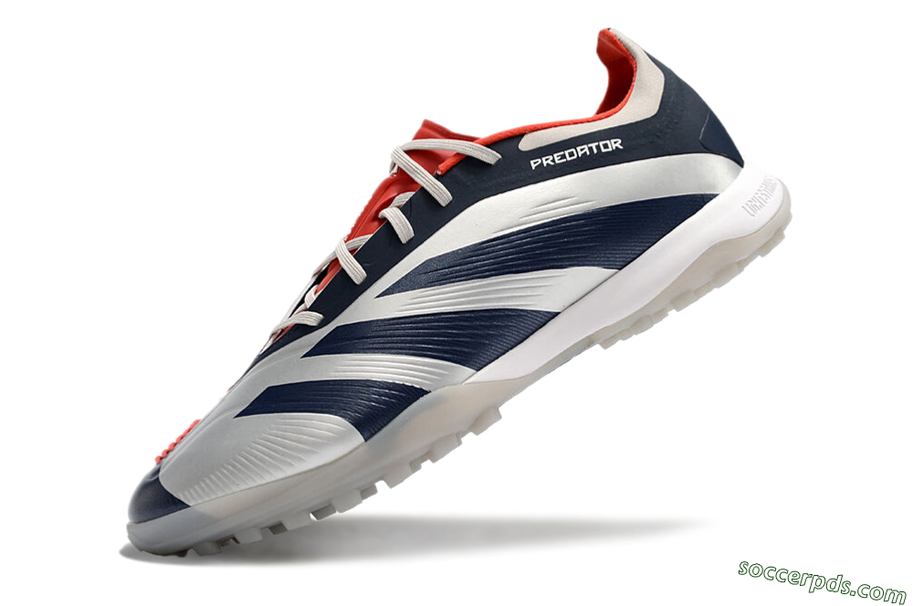 Adidas Predator 24 Elite TF Low-Tops Football Shoes - White/Blue/Red 5