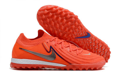 Nike Phantom GX 2 Elite TF Low-Tops Football Shoes - Red/Blue/Silver